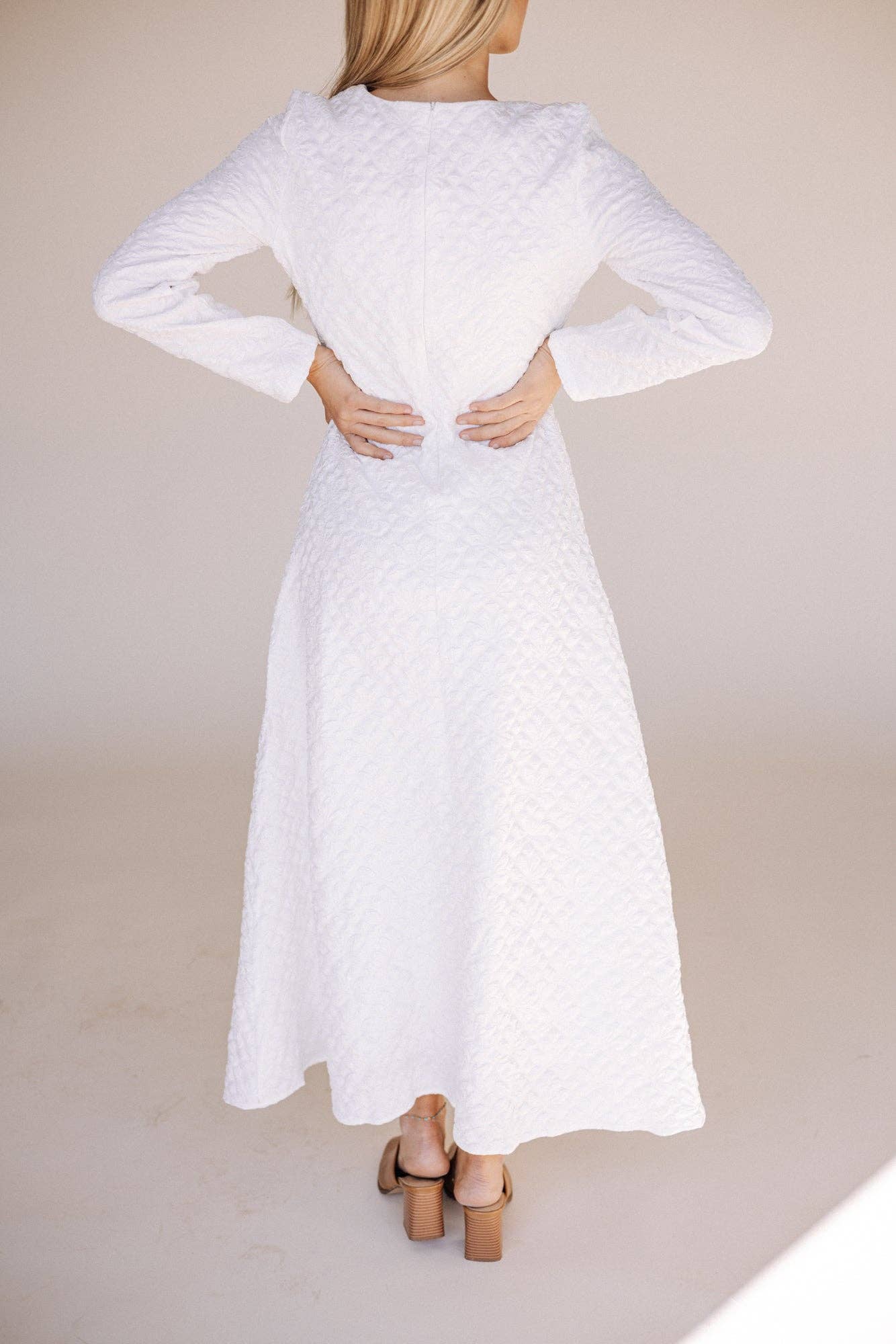 Sadie White Temple Dress / Simple Wedding Dress
