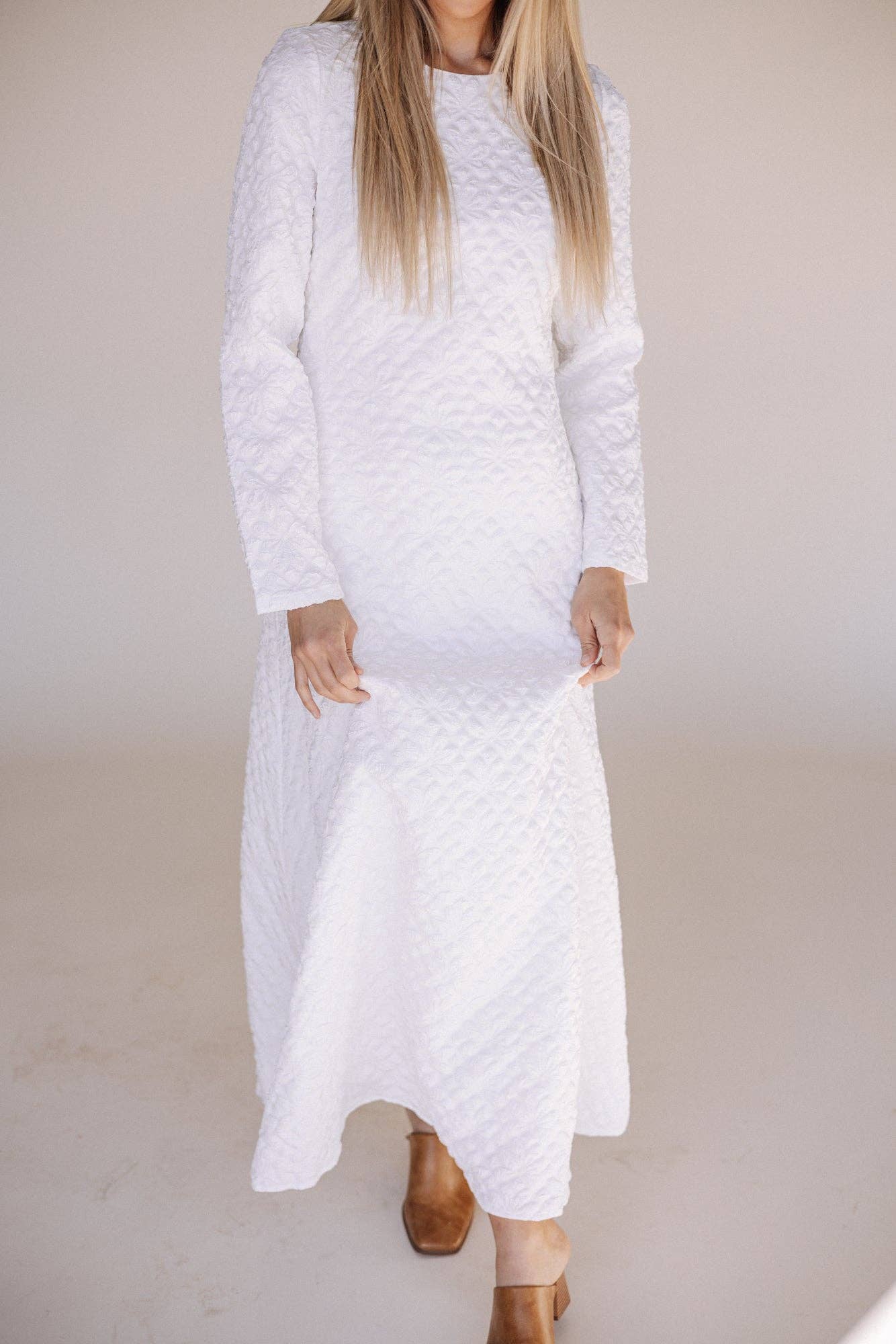 Sadie White Temple Dress / Simple Wedding Dress