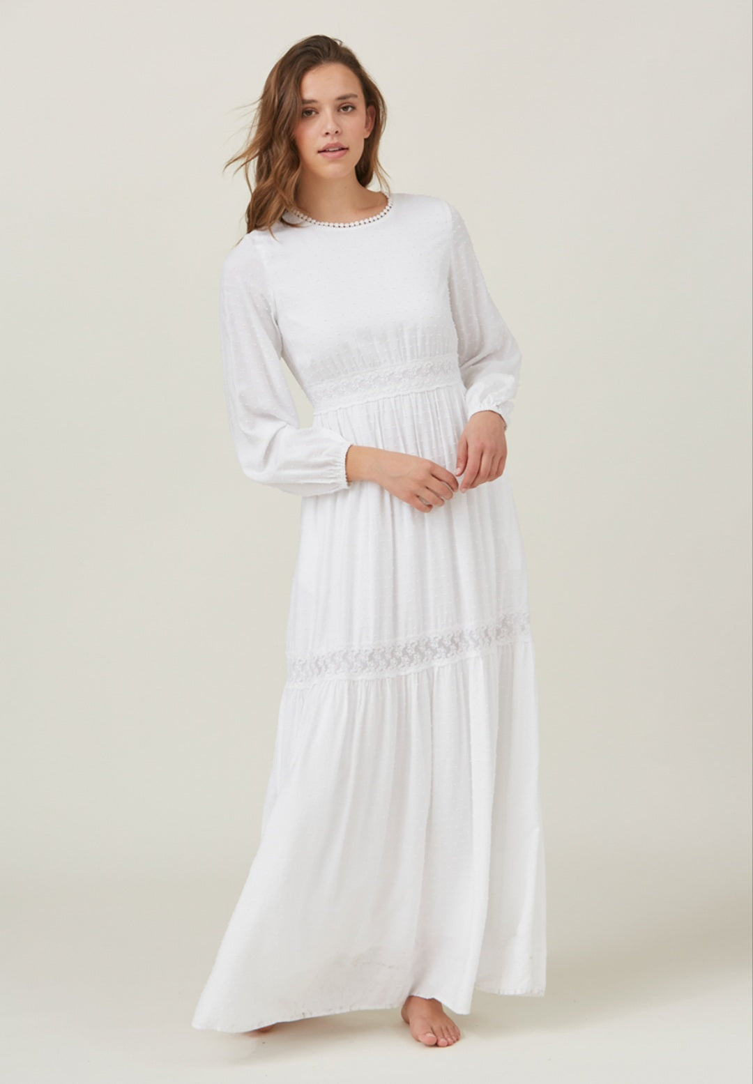 Maddie White Temple Dress/Simple Wedding