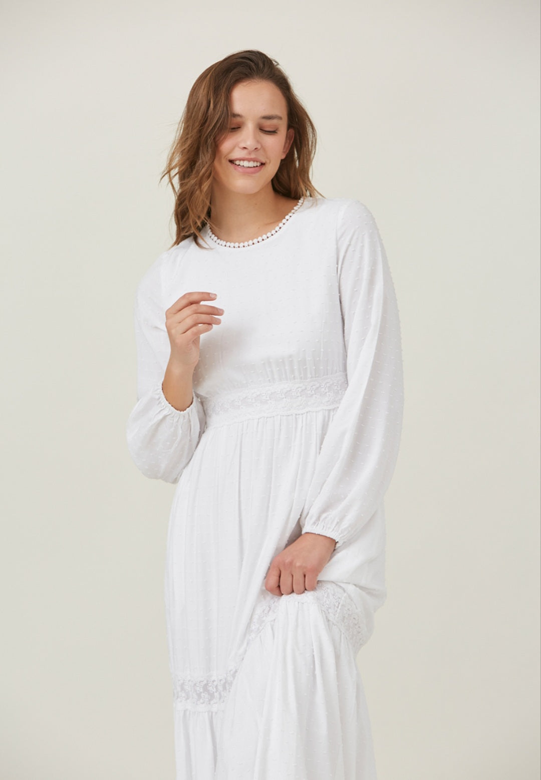 Maddie White Temple Dress/Simple Wedding