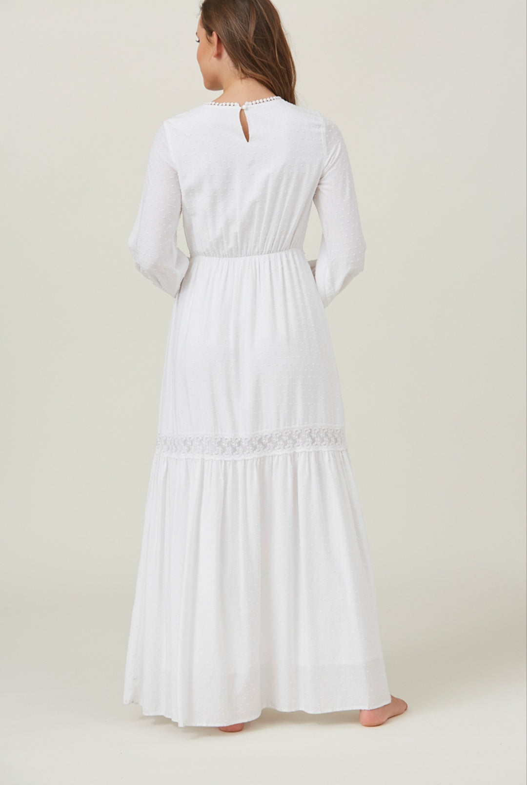 Maddie White Temple Dress/Simple Wedding