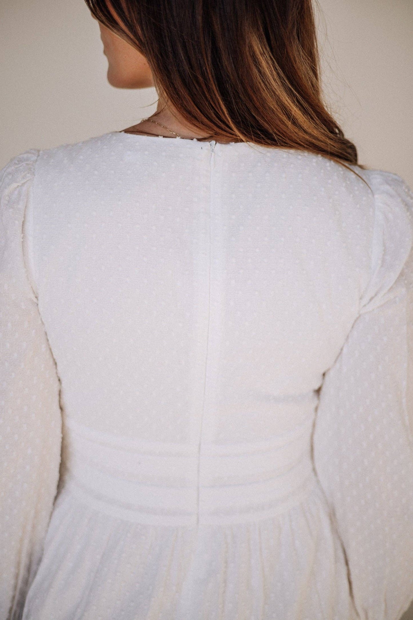 Kaylee White Temple Dress / Simple Wedding Dress