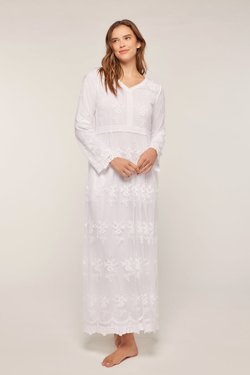 Misha White Temple Dress / Simple Wedding Dress