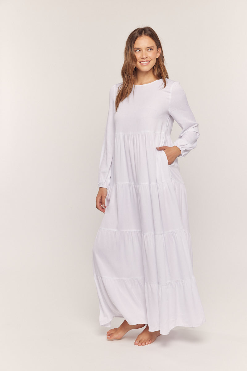 Mary Temple Dress White / S Mary Temple Dress White / S