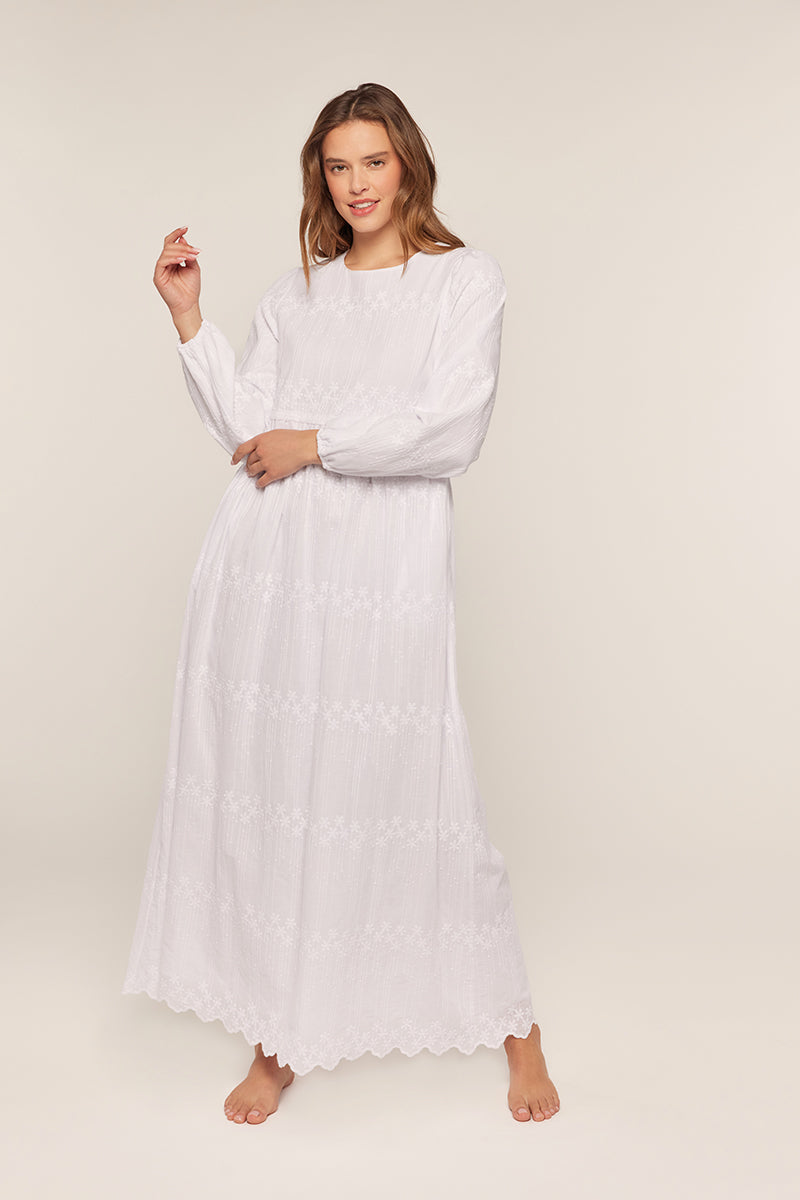 Allie White Temple Dress / Simple Wedding Dress