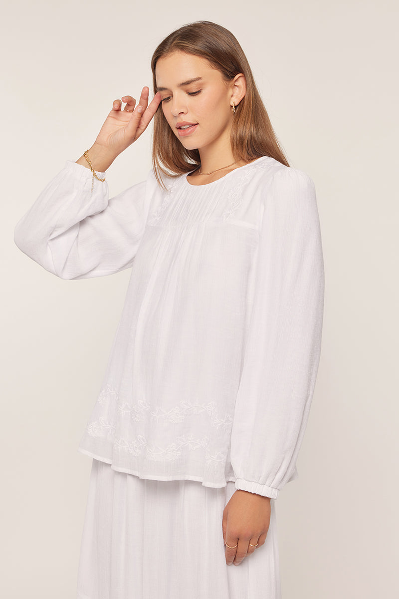 Daliah White Blouse / Top Only