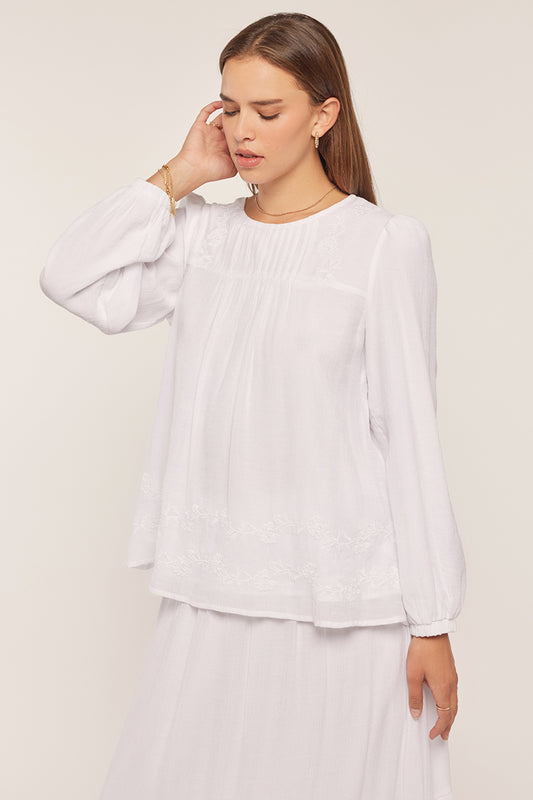 Daliah White Blouse / Top Only