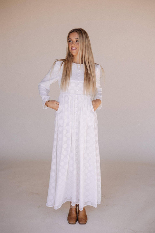 Amelia Temple Dress / Simple Wedding Dress