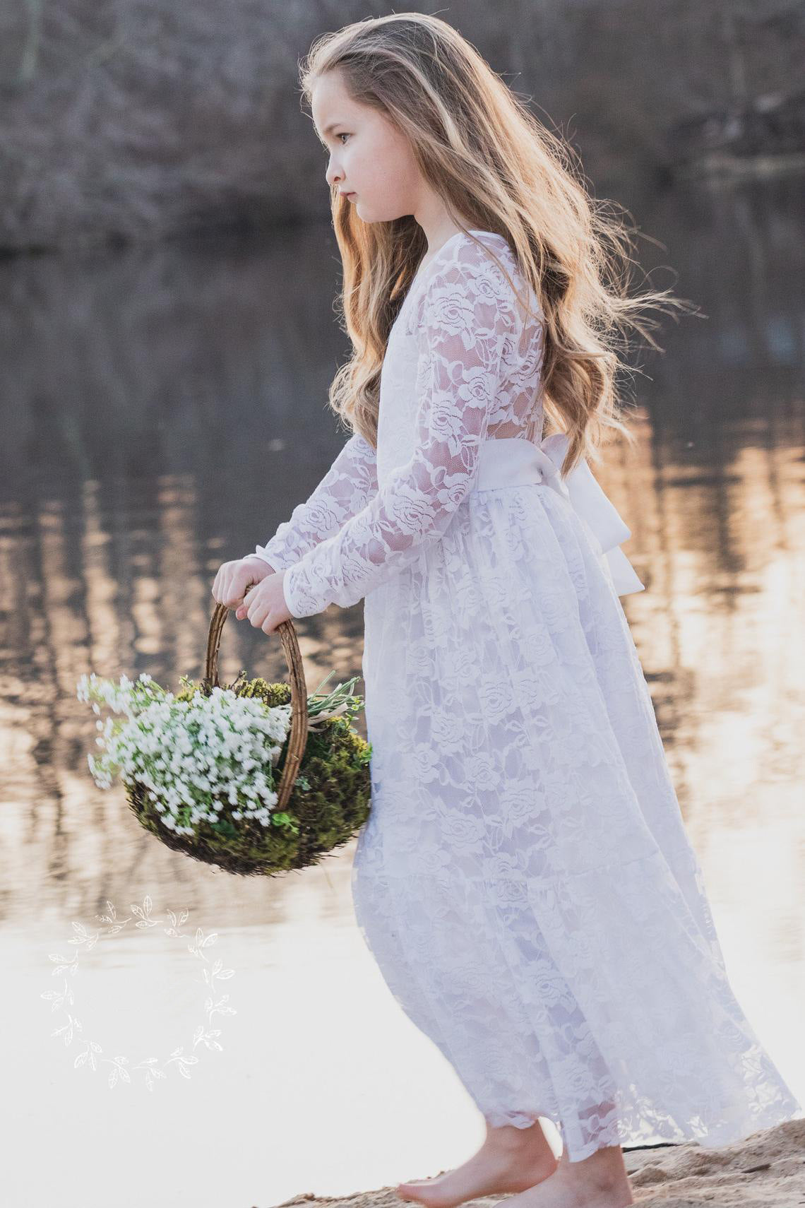 Erica Baptism Dress / Youth Formal White Dress