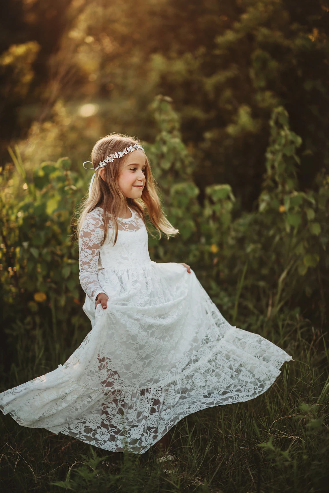 Erica Baptism Dress / Youth Formal White Dress