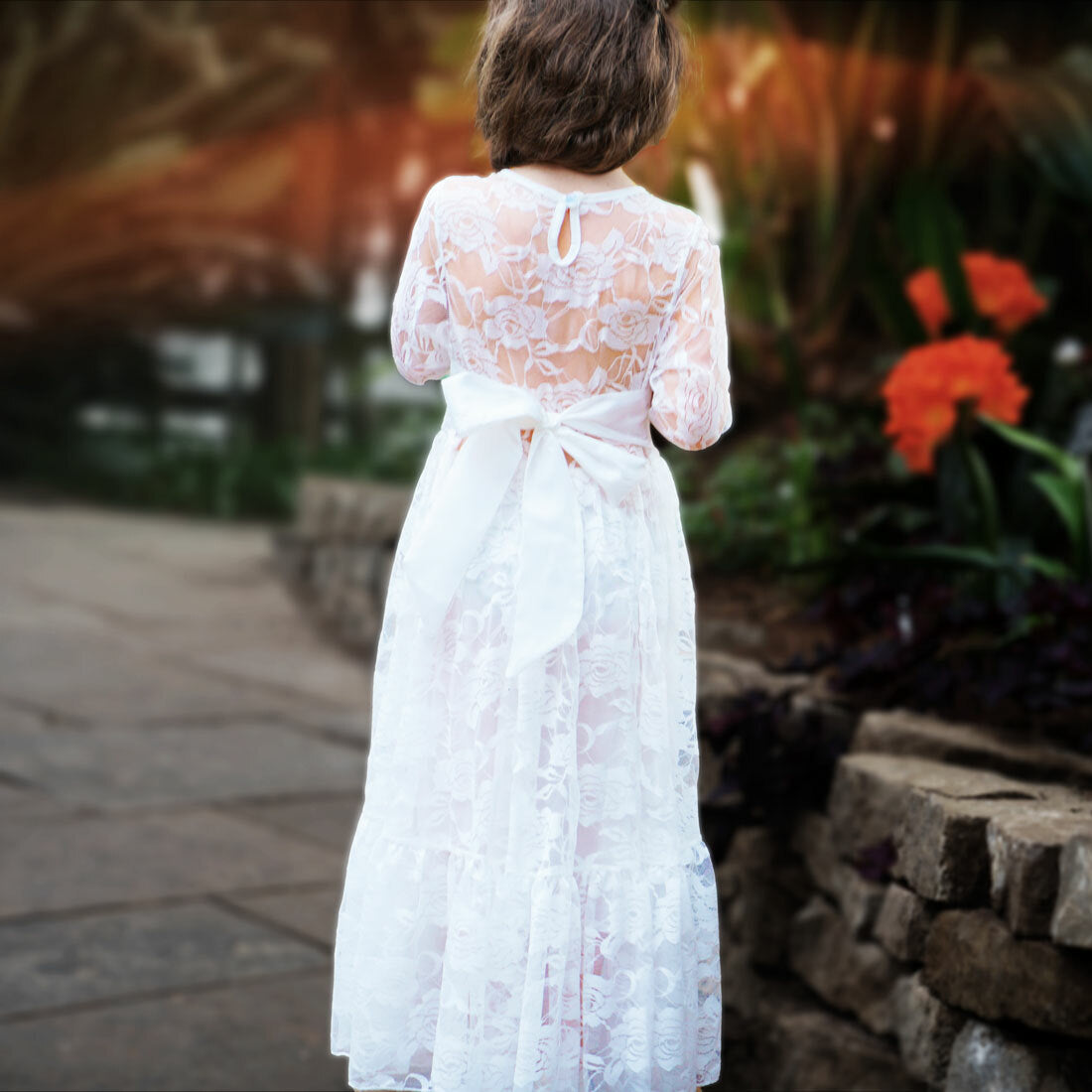 Erica Baptism Dress / Youth Formal White Dress