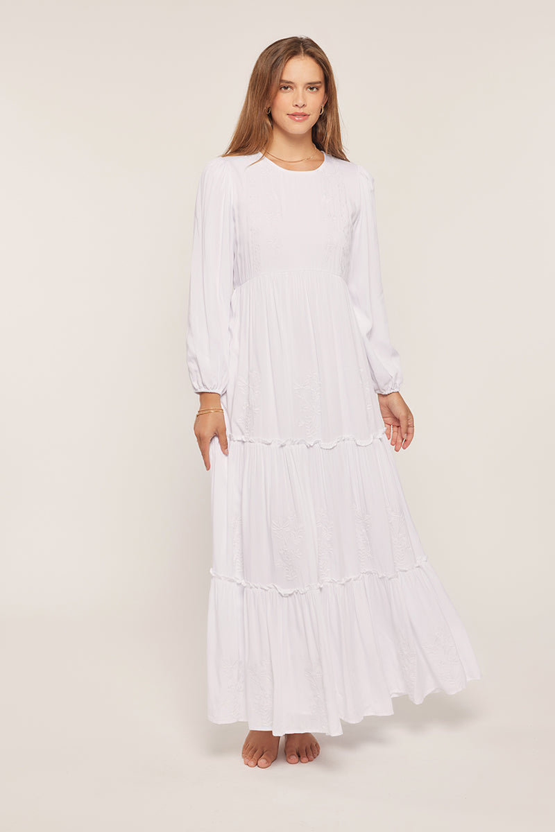 Joanna Temple Dress/ Simple Wedding Dress