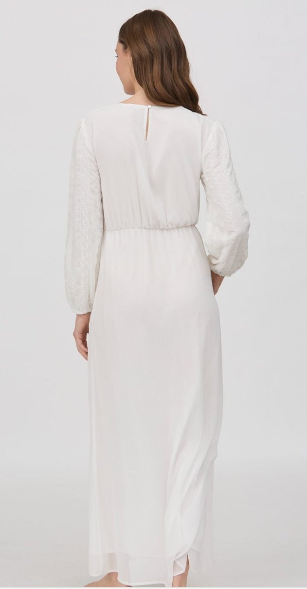 Jasmine White Temple Dress / Simple Wedding
