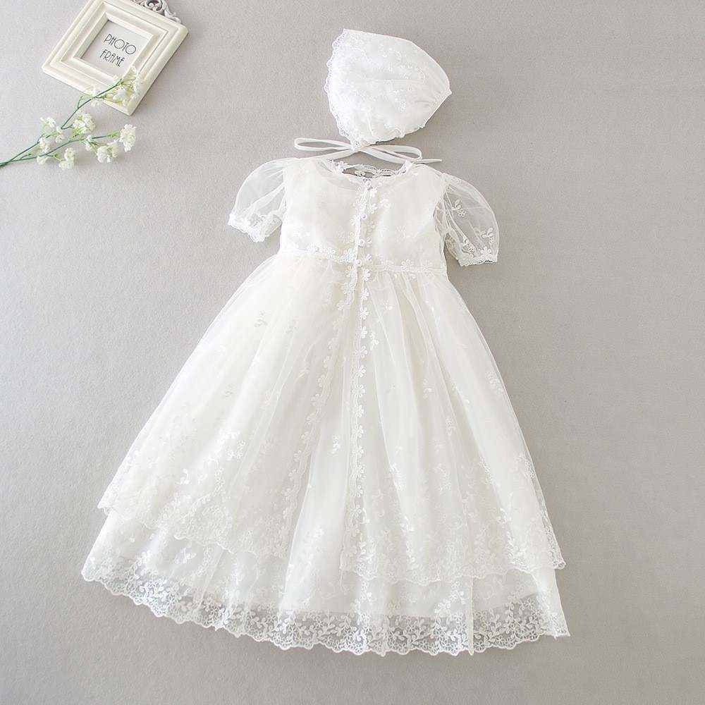 White Baby Blessing Dresses / Christening Dresses