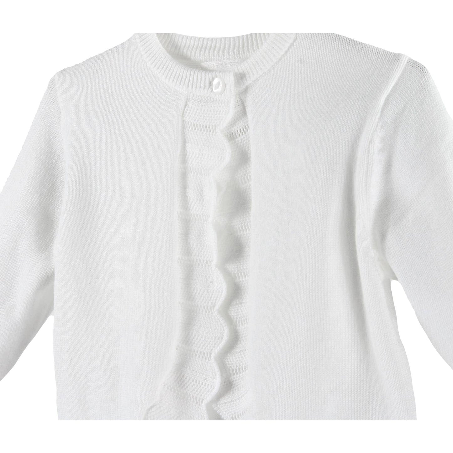 Petit Ami & Zubels - Pointelle Edge Bolero Sweater