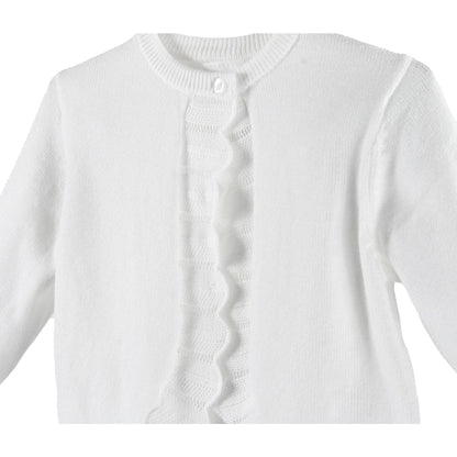 Petit Ami & Zubels - Pointelle Edge Bolero Sweater