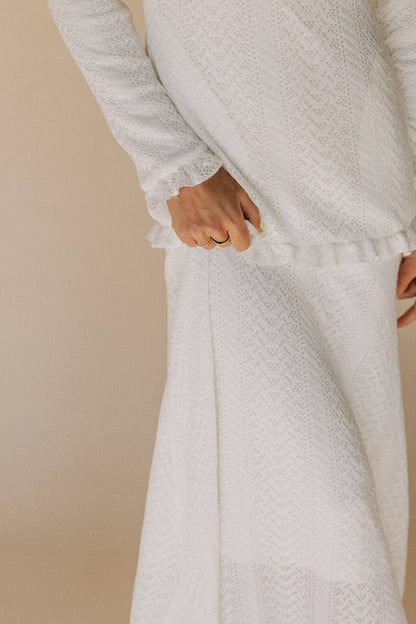Abigail Sweater Temple Dress / Simple Wedding Dress
