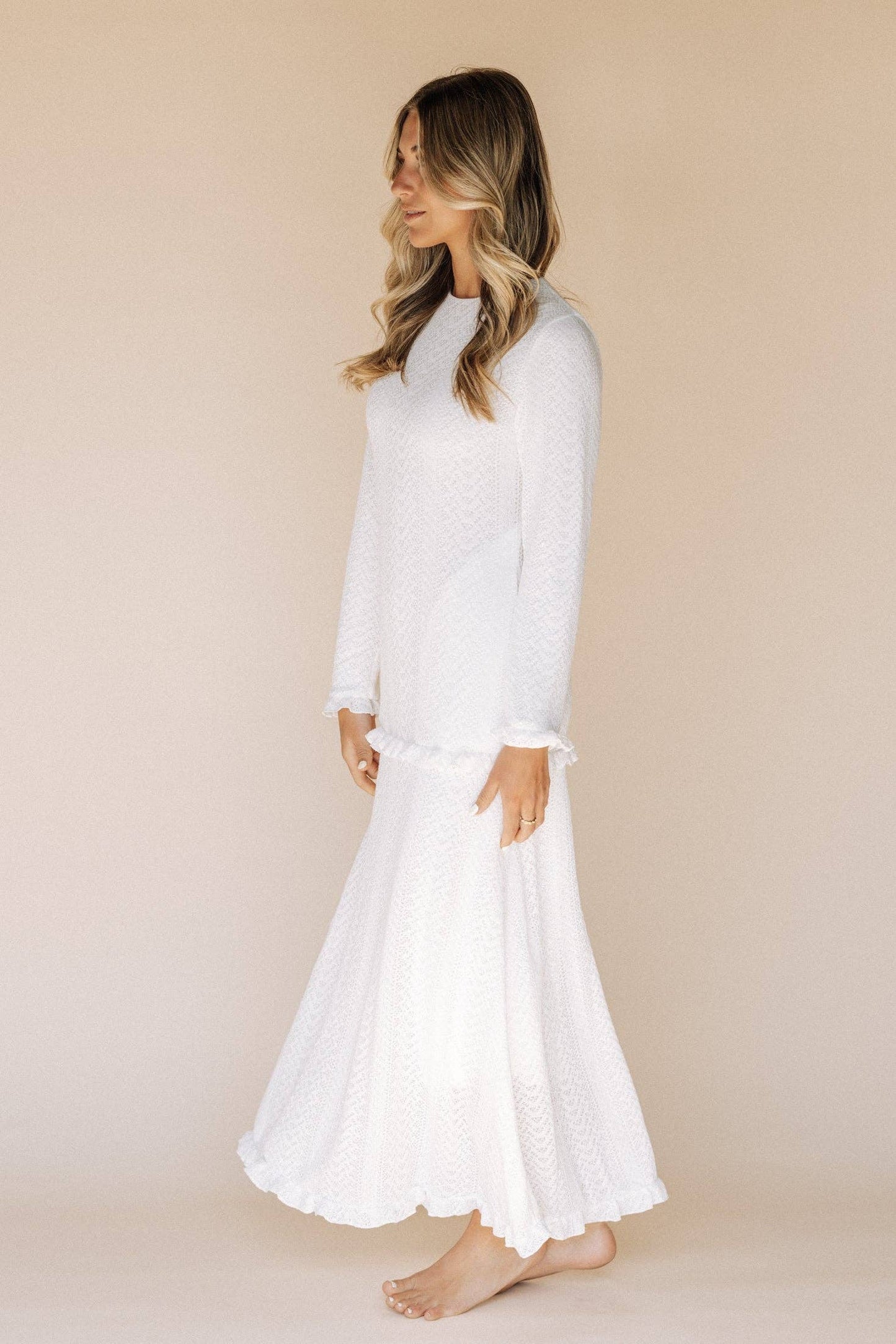 Abigail Sweater Temple Dress / Simple Wedding Dress