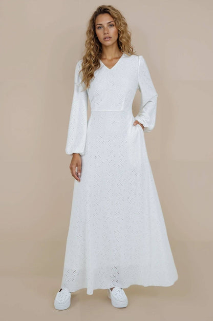 Marilyn Temple Dress / Simple Wedding Dress