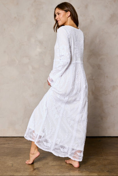 Sweet Antionette White Temple Dress