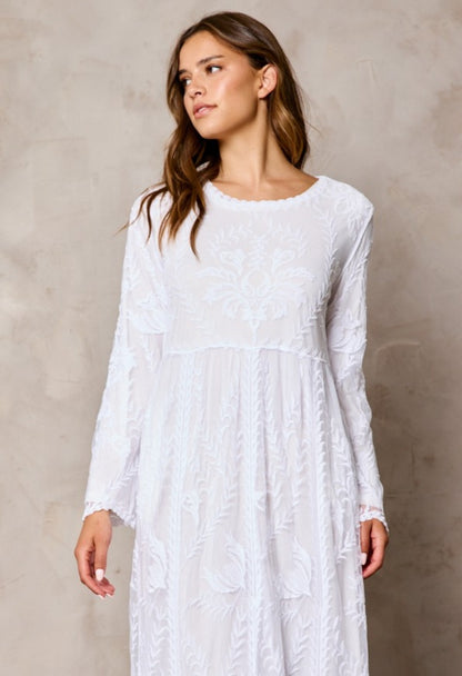 Sweet Antionette White Temple Dress