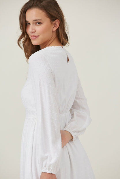 Maddie White Temple Dress/Simple Wedding