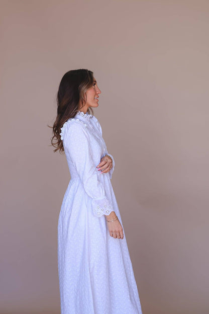 Sariah Temple Dress / Simple Wedding Dress