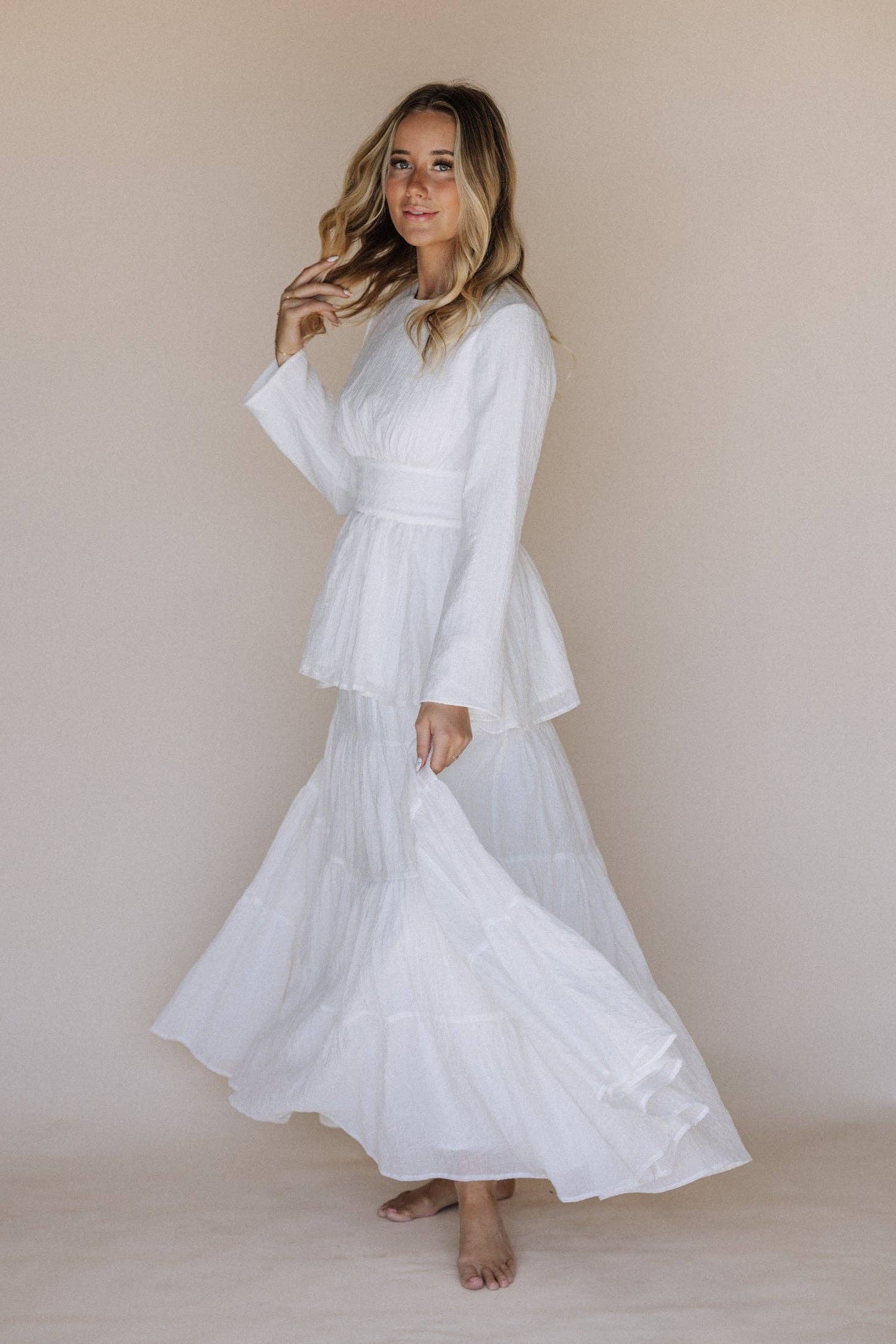 Charlie Temple Set - 2 piece / Simple Wedding Dress