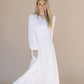 Eris White Temple Dress / Simple Wedding Dress