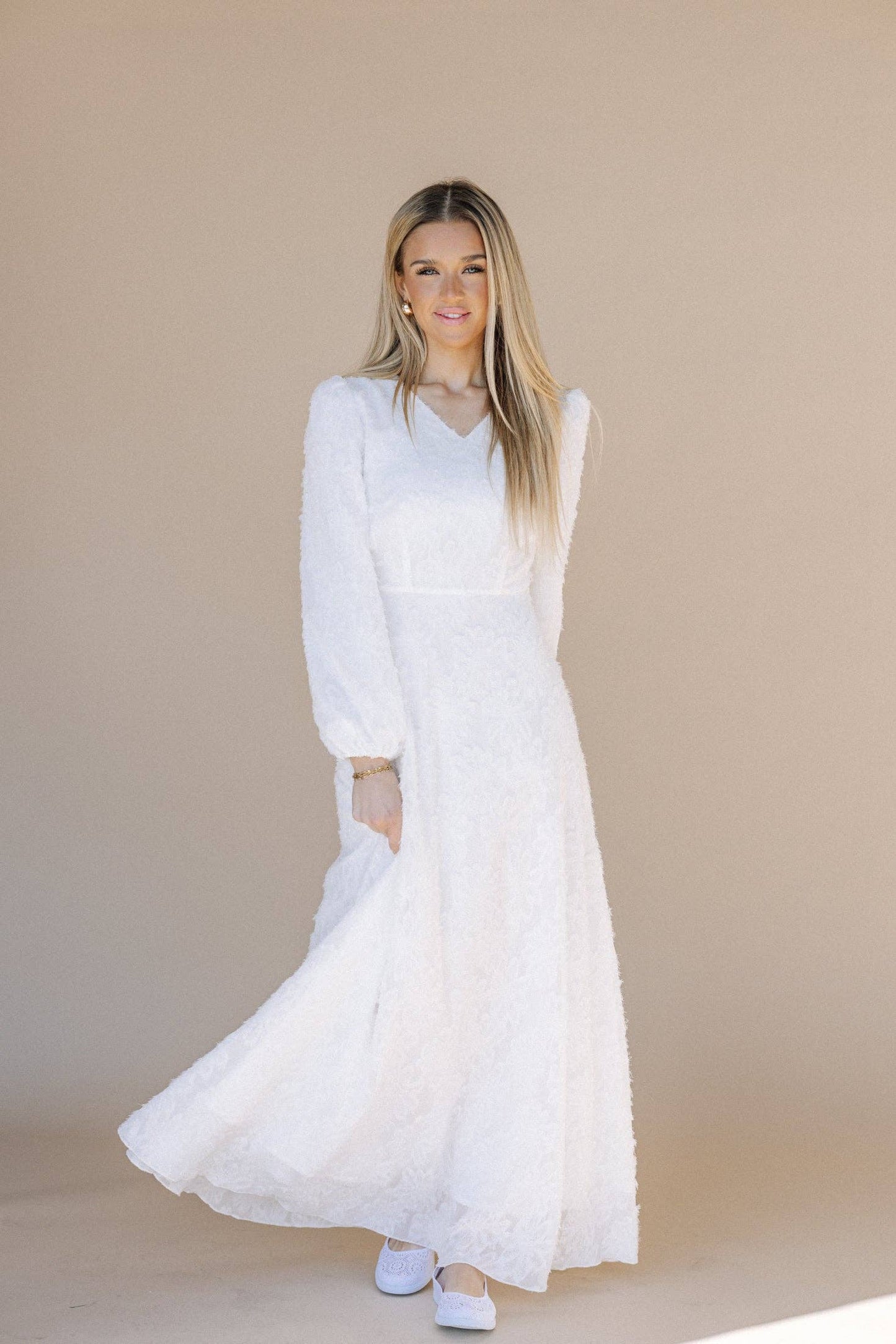 Eris White Temple Dress / Simple Wedding Dress