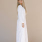 Eris White Temple Dress / Simple Wedding Dress