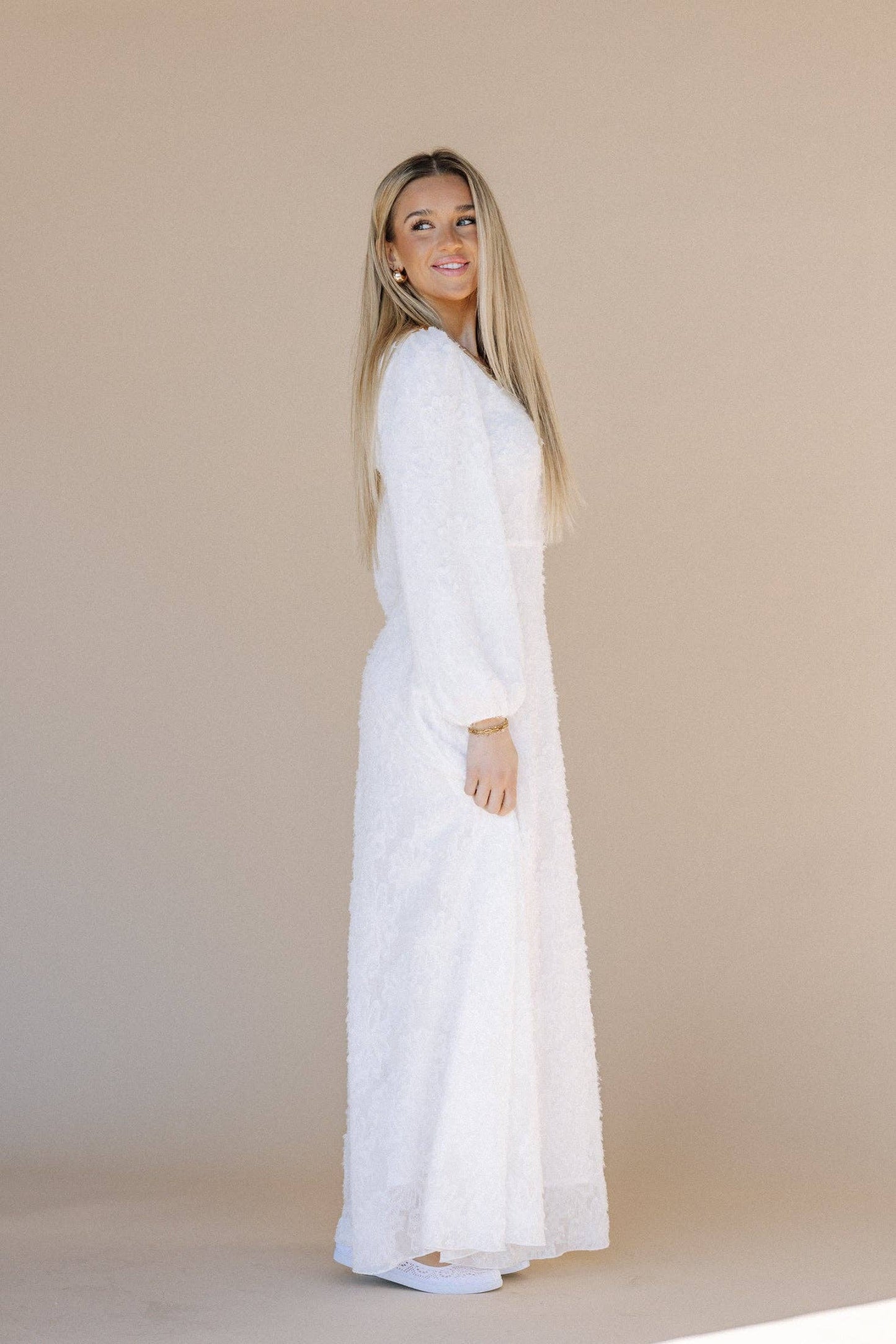 Eris White Temple Dress / Simple Wedding Dress