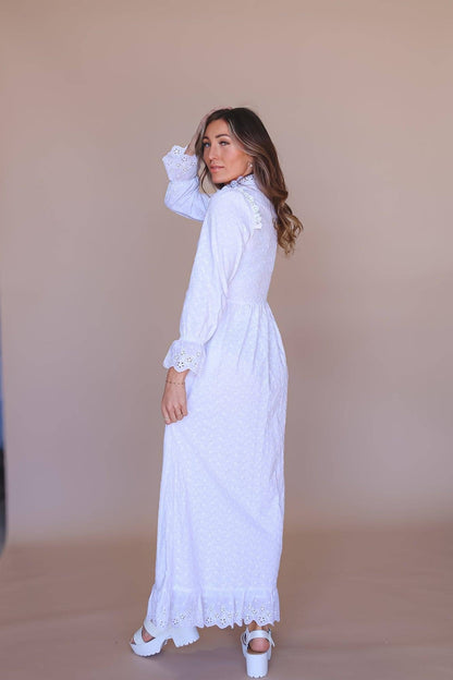 Sariah Temple Dress / Simple Wedding Dress