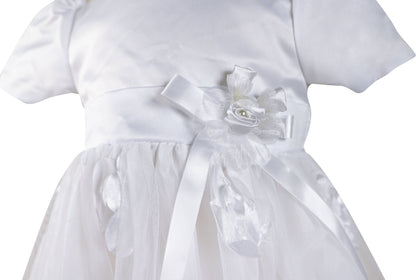 Angeline Kids - Baby Infant Girls Christening Baptism Dress With Bonnet - Rosalina