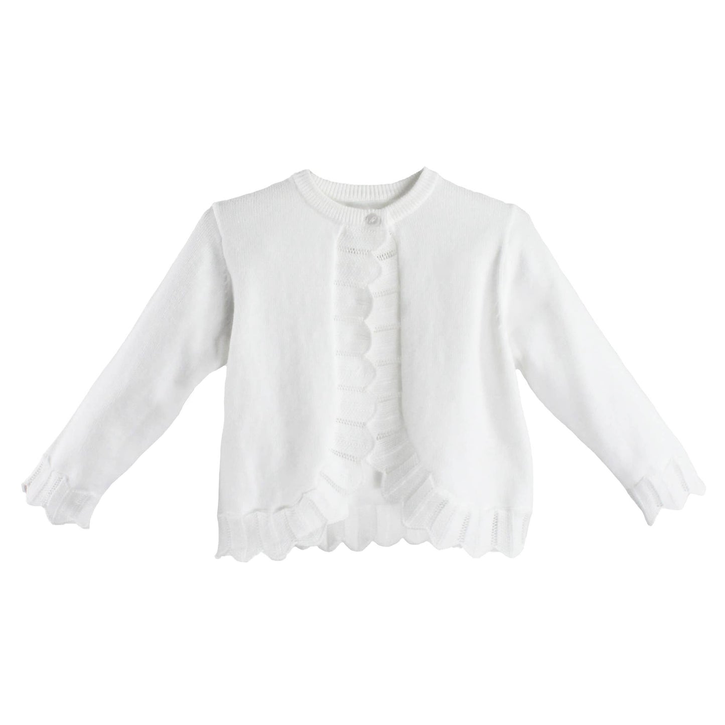 Petit Ami & Zubels - Pointelle Edge Bolero Sweater