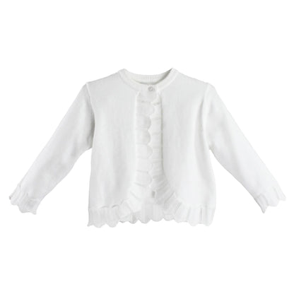 Petit Ami & Zubels - Pointelle Edge Bolero Sweater