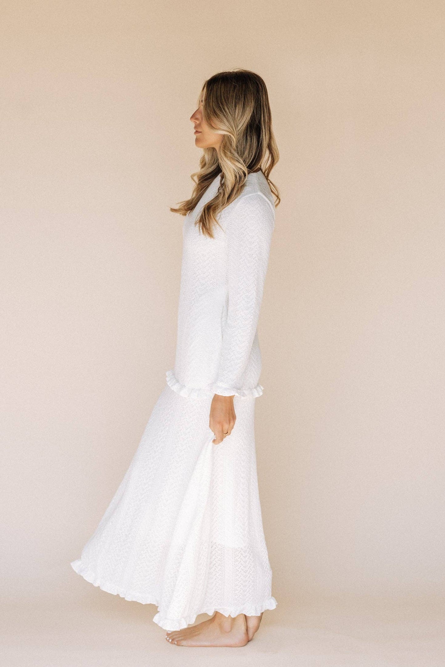 Abigail Sweater Temple Dress / Simple Wedding Dress
