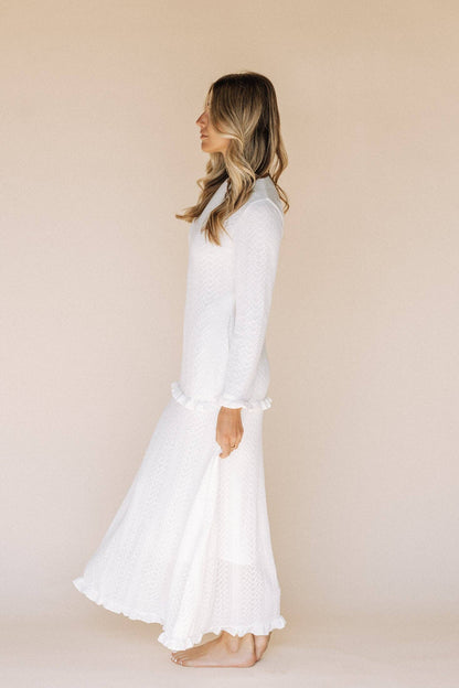 Abigail Sweater Temple Dress / Simple Wedding Dress