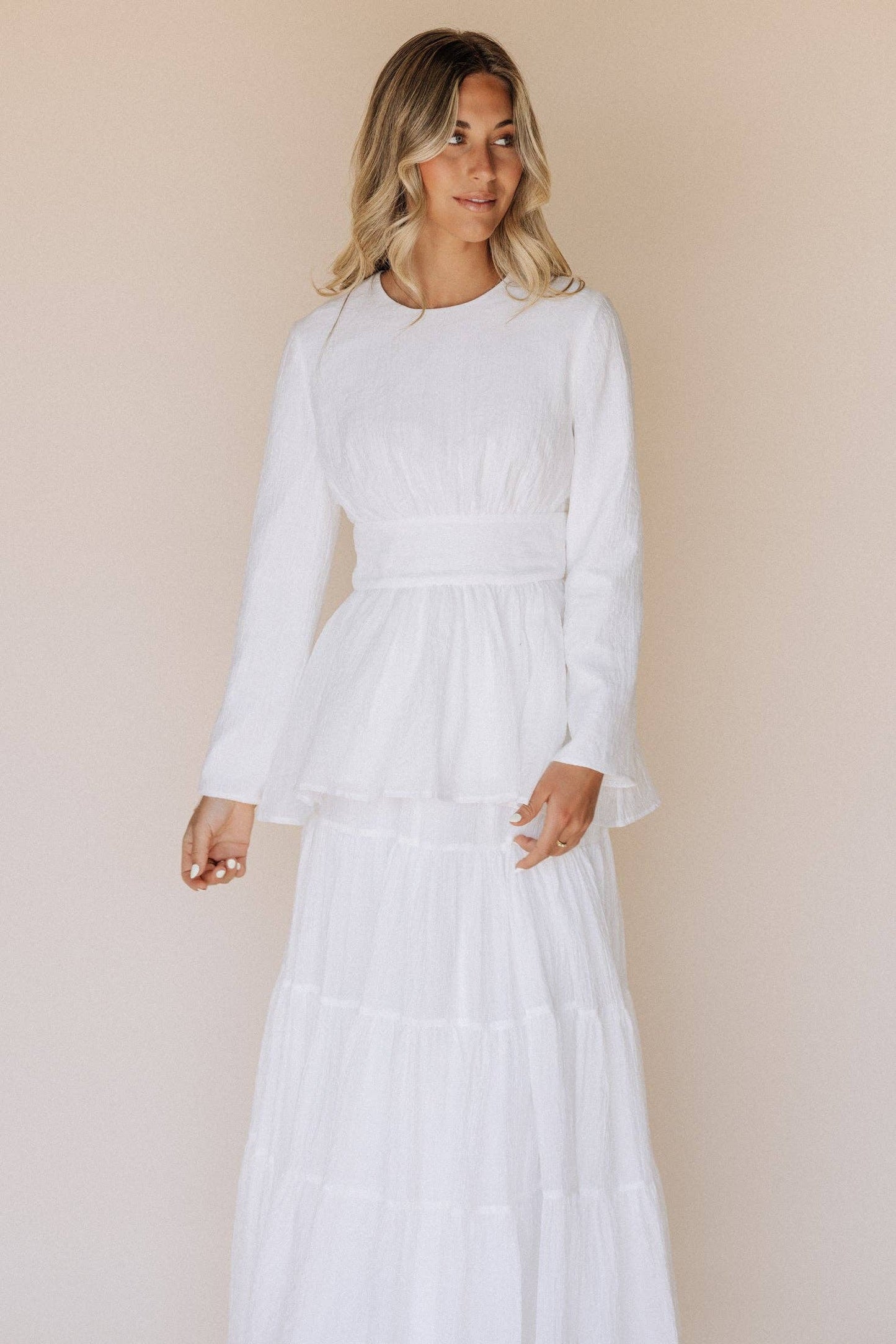 Charlie Temple Set - 2 piece / Simple Wedding Dress