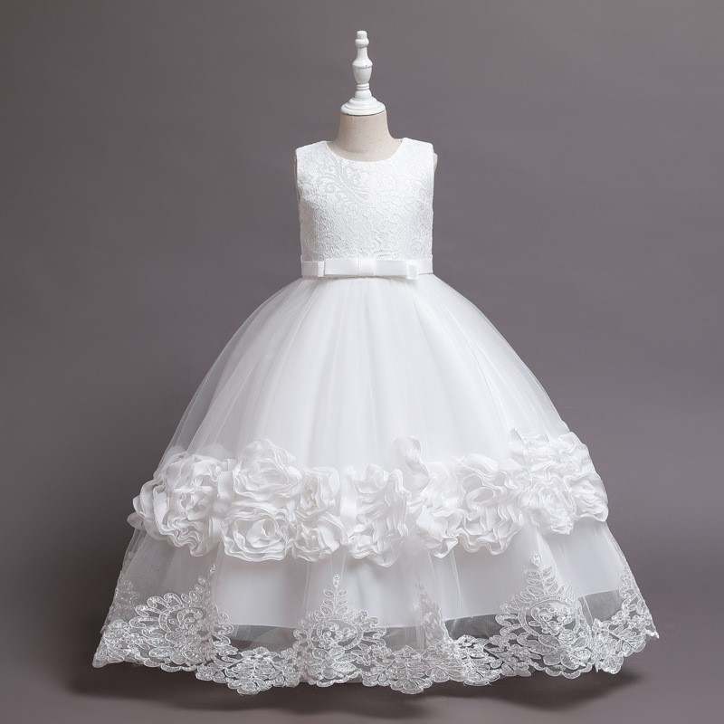 Zaylie Baptism Dress / Youth Formal White Dress