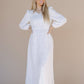 Eris White Temple Dress / Simple Wedding Dress