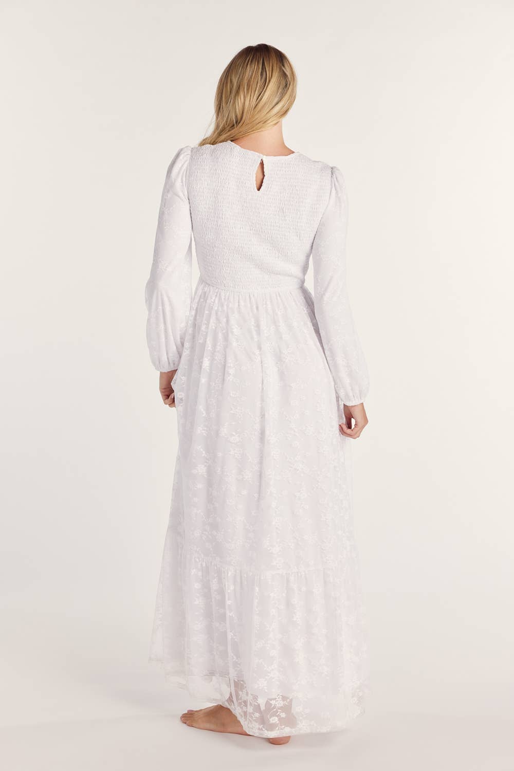 Paige White Temple Dress / Simple Wedding Dress (Petite Sizing Only Available in PXS and PS)