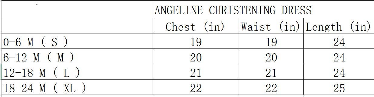 Angeline Kids - Baby Infant Girls Christening Baptism Dress With Bonnet - Rosalina