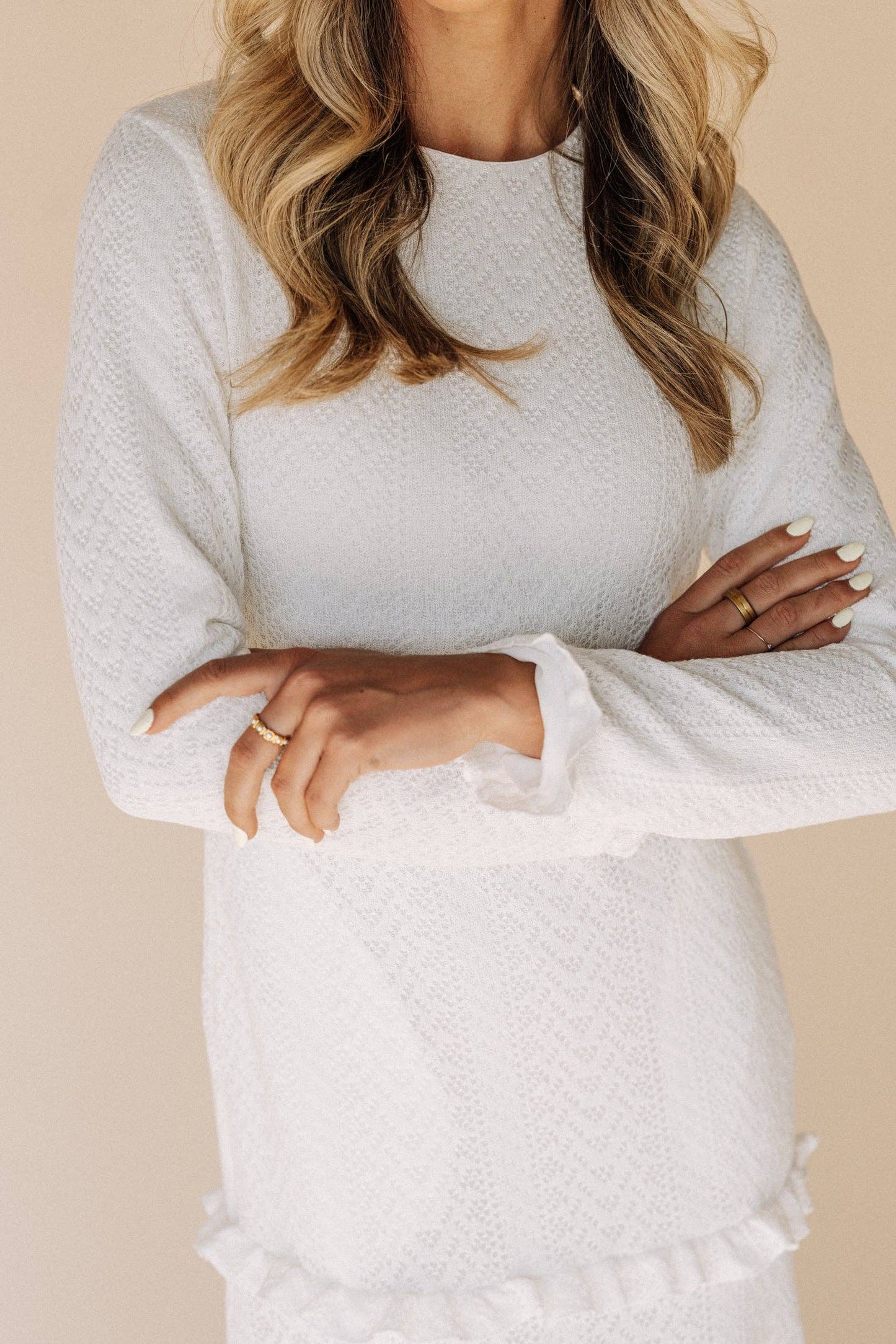 Abigail Sweater Temple Dress / Simple Wedding Dress