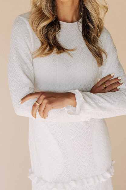 Abigail Sweater Temple Dress / Simple Wedding Dress