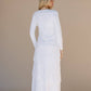 Brielle White Temple Dress / Simple Wedding Dress