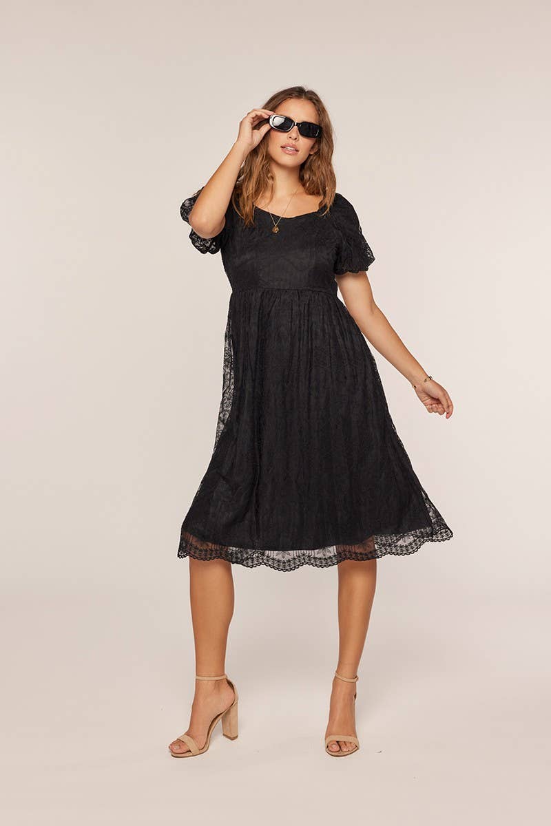 Tea n Rose - Embroidery Mesh Dress