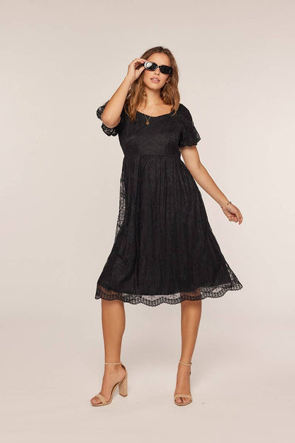 Tea n Rose - Embroidery Mesh Dress