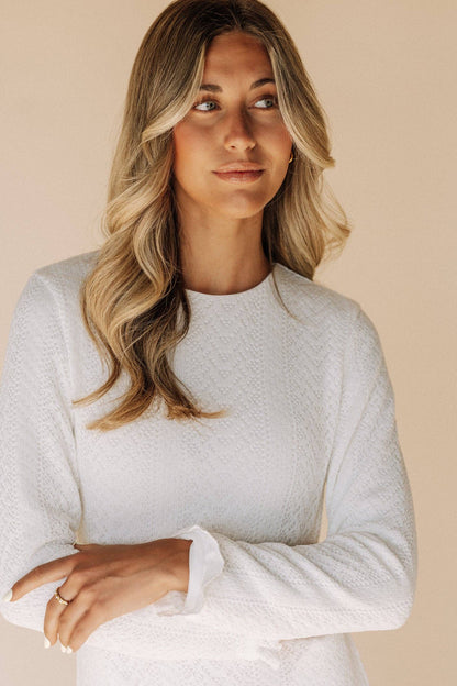 Abigail Sweater Temple Dress / Simple Wedding Dress