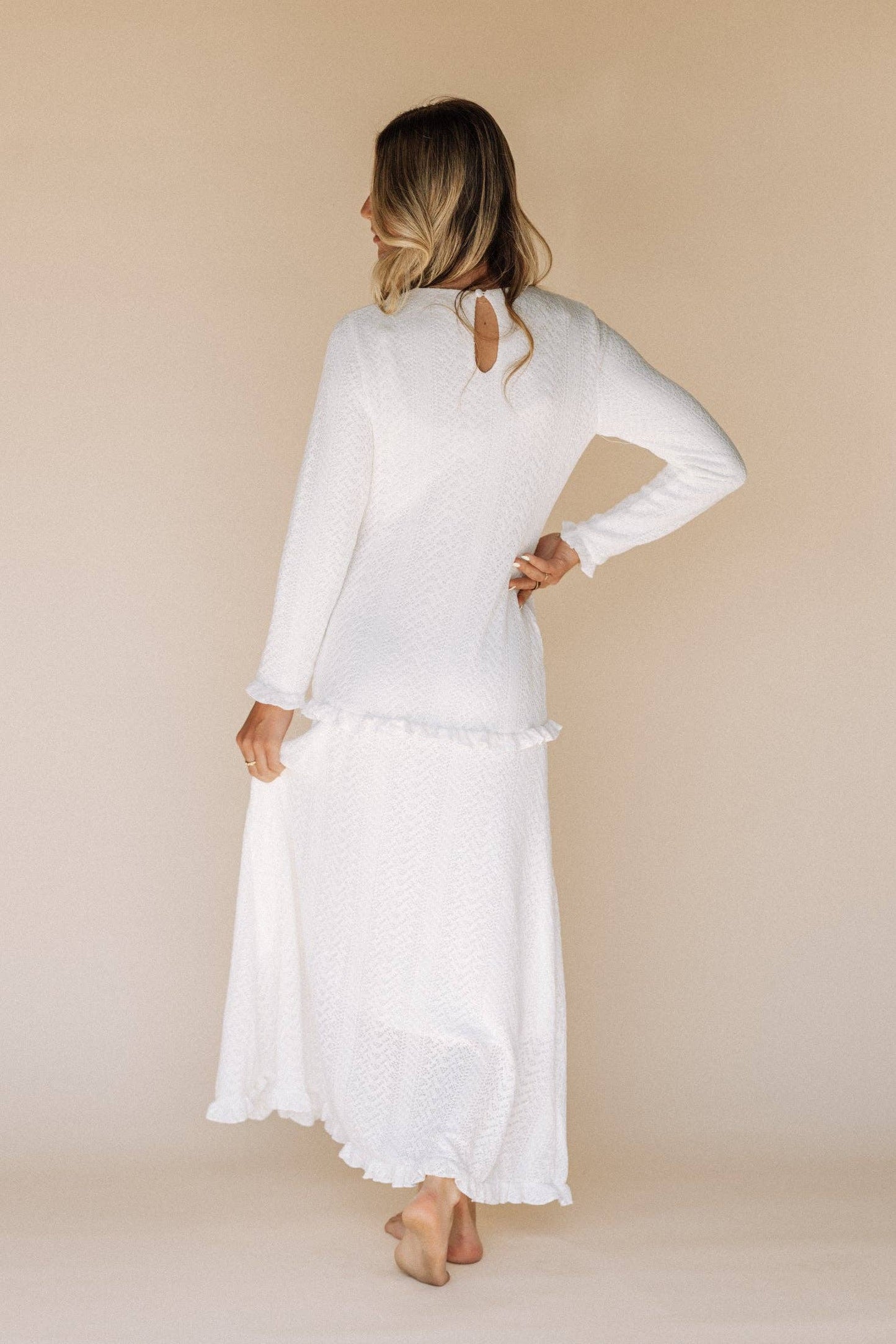Abigail Sweater Temple Dress / Simple Wedding Dress